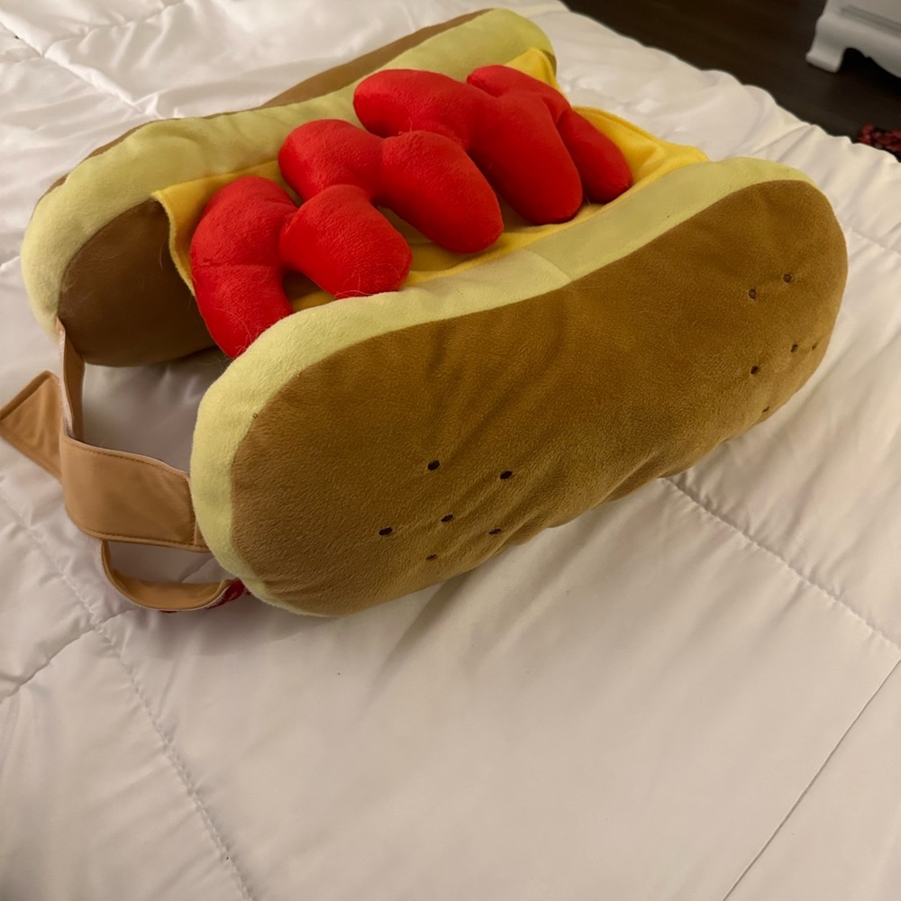 Plush Hot Dog Slippers